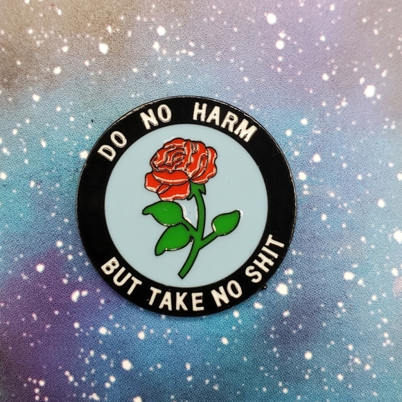 None Jewelry - Do No Harm Enamel Pin